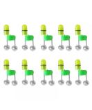 Dongker LED Fishing Bells - 10-Pack Eel Bells with Clamp | Portable Double Fishing Bells for Outdoor Fishing Rods - Buy Online on GoSupps.com