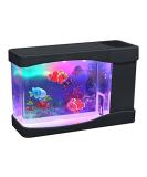 Lightahead Artificial Mini Aquarium - LED Multi Colored Fish Tank with Bubbles - Buy Online on GoSupps.com