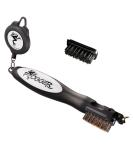 Frogger Golf BrushPro Retractable Golf Club Brush with Groove Cleaner, Gray - Buy Online on GoSupps.com