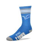 Bare Feet Youth Detroit Lions 4-Stripe Deuce Quarter-Length Socks - Official NFL Merchandise - Buy Online on GoSupps.com