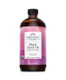 Heritage Store Black Seed Oil 16 fl oz (480 ml) - Buy Online on GoSupps.com