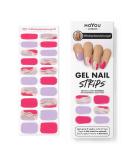 MOYOU LONDON Gel Nail Strips - 20 Pc. Semi Cured Gel Wraps with Free UV Lamp | Easy Apply & Remove for Salon-Quality Manicure - Buy Online on GoSupps.com