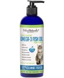 Deley Naturals Wild Caught Fish Oil for Cats - 16oz | Omega 3-6-9 | GMO Free | Reduces Shedding | Supports Skin, Coat, Joints, Heart, Brain | Highest EPA & DHA Potency | Pure Fish Oil - Buy Online on GoSupps.com