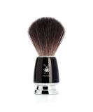 MHLE RYTMO Black Fiber Luxury Shaving Brush - Ideal for Soaps and Creams - Buy Online on GoSupps.com
