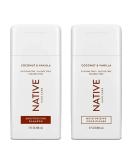 Coconut & Vanilla Travel Size Native Collection Set | Moisturizing Shampoo & Conditioner (3 oz each) | Perfect for International Shipping - Buy Online on GoSupps.com