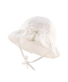XIAOHAWANG Baby Girl Sun Hat with Embroidered Flowers - Toddler Bucket Hat for Infant Girls (1-2 Years) - Summer Cap in White with Bowknot - Buy Online on GoSupps.com
