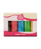 Funcakes fondant multipack easy to use smooth flexible soft and flexible perfect for decorating cakes halal kosher and gluten -free.5 colors 5 x 100 g Essential Colors Essential Colors - Buy Online on GoSupps.com
