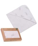 Urban Kanga Hooded Baby Towel | Double-Sided Oeko-Tex Cotton Muslin | Grey Kanga Premium International Shipping - Buy Online on GoSupps.com