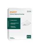 Pivot Calcium Alginate Wound Dressing - All-Natural First Aid | 4x5 Dressings (Box of 10) - Fast Worldwide Shipping - Buy Online on GoSupps.com