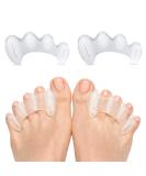 Large Toe Separators & Spacers for Women/Men - Bunion & Toe Corrector for Bunions, Hammertoes, Hallux Valgus - 1 Pair, White - Buy Online on GoSupps.com