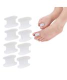 Soft Toe Separator & Gel Toe Caps - 8 Pack Hallux Valgus Spreader for Optimal Toe Protection & Correction - Buy Online on GoSupps.com