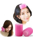 2PCS Double-Layer Bangs Hair Curlers Roller Hair Styling Tools, Pink - Buy Online on GoSupps.com
