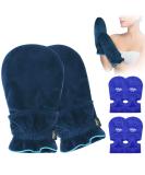 Hilph Ice Gloves - Hot and Cold Therapy Hand Ice Pack Wrap with 4 Gel Cold Packs for Chemotherapy, Injuries, Neuropathy, Swelling - Large (1 Pair) - Buy Online on GoSupps.com