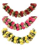 Aairaa Artificial Hair Gajra Flowers Set for Wedding Juda Accessories - Women & Girls (Set of 3) - Buy Online on GoSupps.com