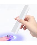 CGBE Mini UV Nail Lamp - Portable 3W LED Nail Dryer for Gel Polish | 20s/60s Timer | Ideal for DIY & Salon Use | USB Compatible White - Buy Online on GoSupps.com