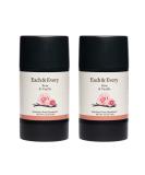 Sensitive Skin Deodorant 2-Pack with Essential Oils, Rose & Vanilla | Aluminum-Free, Plant-Based Packaging - 2.5oz (Pack of 2) - Buy Online on GoSupps.com