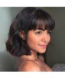 ColorfulPanda Women s Short Bob Wig with Ponytail - Black & Brown Curls Heat-Resistant 14 Inch Cosplay Costume Wig - Buy Online on GoSupps.com