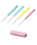 4 Pcs Plastic Handle Scratch Awl sewing DIY Tool Set for Handicrafts - Buy Online on GoSupps.com