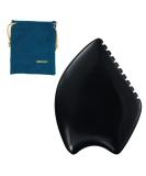 Gua Sha Massage Tool - Natural Black Stone Scraping Board for Facial Skin Care & Massager | Shop Internationally - Buy Online on GoSupps.com