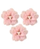 3-Piece Pearl Hairpin Set | Fabric Barrettes for Girls | Pink Hair Accessories - Shop Internationally - Buy Online on GoSupps.com