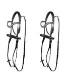 HKM Bridle Bitless Funny Horses - Black/Pink Shetland Pony (Pack of 2) | Shop Internationally - Buy Online on GoSupps.com
