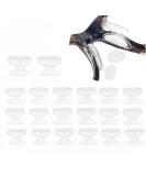 Airbag Butterfly-Shaped Glasses Nose Pads - Slipproof & Comfortable - 10 Pairs Clear 2.5mm for Full Format Glasses - Buy Online on GoSupps.com