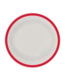 NRS Healthcare Red Large Rimmed Plate - Buy Online on GoSupps.com