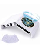 Nails Vacuum Dust Collector 40W - Powerful Nail Cleaner for Acrylic and Gel Nails - Salon Quality Nail Dust Extractor - White - Buy Online on GoSupps.com