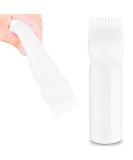 WLLHYF Root Comb Applicator Bottle 6 Ounce Hair Oil Applicator 1 Pack Applicator Bottle Brush with Graduated Scale Hair Root Comb Color Applicator for Hair Dye (White) - Buy Online on GoSupps.com