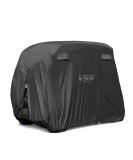 10L0L Universal Golf Cart Cover - Waterproof, Sunproof & Durable - Fits EZGO, Club Car, Yamaha - 2-4 Passenger - Black - Buy Online on GoSupps.com