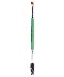Two-in-One Damone Roberts Brow Shadow & Eyeliner Brush - Professional Quality Luxurious Pahmi Bristles Durable Design - Green Brow & Lash Tool for Perfect Definition - Buy Online on GoSupps.com