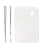 Stainless Steel Foundation Spatula & Makeup Mixing Palette Set - 4 Pack for Flawless Makeup Application & Color Mixing - Buy Online on GoSupps.com