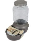 Petmate Mason Inspired Replendish Gravity Waterer 0.5-4 Gallons in Silver - Ideal Water Dispenser for Dogs and Cats - Buy Online on GoSupps.com