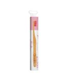 Buy Nordics Organic Care Bamboo Toothbrush with Pink Bristles - Eco-Friendly & Sustainable | 1 Piece - Buy Online on GoSupps.com