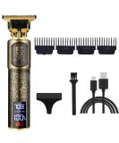 Professional Hair Clippers for Men - Cordless T-Blade Trimmer Rechargeable Grooming Kit with LCD Display & 3 Speed Settings (Skeleton Pattern - Buy Online on GoSupps.com