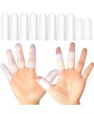 Silicone Finger Protectors for Men - 10 Pack Gel Finger Cots for Pain Relief from Cracked Tips & Arthritis - Buy Online on GoSupps.com