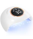 LadyMisty 72W UV LED Nail Lamp Light Dryer for Nails Gel Polish with 18 Beads 3 Timer Setting & LCD Touch Display Screen, Auto Sensor, Professional Nails, White - Buy Online on GoSupps.com
