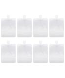RIIEYOCA 8 Piece Portable Travel Pouches - 200ml Refillable Clear Plastic Bags for Shampoo, Shower Gel, Hand Sanitizer - Cosmetic Divide Bag - Empty Packaging - Buy Online on GoSupps.com