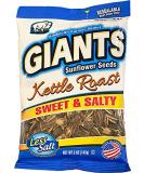 GIANTS Kettle Roast Salty Sweet Flavored Sunflower Seeds, 12 packs - 5 oz. bags Salty Sweet 5 Ounce (Pack of 1) - Buy Online on GoSupps.com