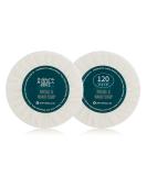 OPPEAL Marula Oil Hotel Toiletries Round Soap Bar - 0.5 Oz Travel Size - Bulk Pack of 120 Bars - Ambergris Scent - Individually Wrapped - Buy Online on GoSupps.com