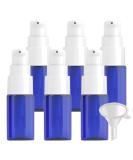ZEOABSY 6 Pieces 10 ml Blue Lotion Bottles with White Pump 10ml Empty PET Plastic Lotion Pump Bottle Cosmetic Gel Travel Container for Cosmetic Make up Cleaning + 1 x Funnel Blue 10ml - Buy Online on GoSupps.com
