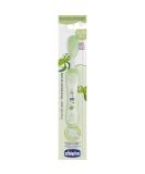Chicco Baby Toothbrush - Super Soft Bristles Shaped Head Protective Cover | Ideal Gift for Newborns 6-36 Months - Green - Buy Online on GoSupps.com