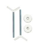 Baby Gate Guru Extra Long M8 (8mm) Stair Banister Adapter Y-Spindle Rods 2 Pack for Pressure Mounted Baby and Pet Safety Gates (8mm, White) M8 (8mm) White - Buy Online on GoSupps.com