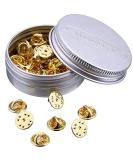 Brass Clutch Badge Insignia Clutches Pin Backs Replacement (Gold  50 Pieces) - Buy Online on GoSupps.com