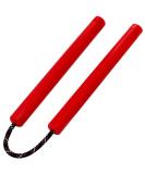 MSgumiho Flexible Polyurethane Rubber Nunchucks Nunchaku - High Hardness & Elasticity, Reflective Climbing Rope, Durable for Kids, Adults & Pros - Red - Buy Online on GoSupps.com