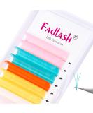 Neon Colored Volume Lash Extensions - Easy Fan 0.07-D 13mm - 8 Colors: Hot Pink, White, Blue, Orange, Gold, Purple, Yellow - UV Glow - Buy Online on GoSupps.com