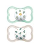 MAM Air Pacifiers Set of 2 - Skinsoft Silicone for 6-16 Months Light Blue | International Shipping Available - Buy Online on GoSupps.com