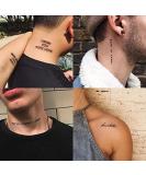 Waterproof English Temporary Tattoo Sticker - 56 Sheets | Long-lasting Fake Tattoo Sticker for Unisex - Buy Online on GoSupps.com