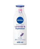 NIVEA Lavender Body Lotion 400ml - Moisturizer for Dry Skin with Natural Oils - Soothing Lavender Scent - Smoother Skin Formula - Buy Online on GoSupps.com