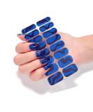 On Nail Polish Strips Glitter Starry Marble Semi Cured Gel Nail Polish Strips Gel Nail Stickers Full Nail Wraps on Nail Polish Strips Ze0237 - Buy Online on GoSupps.com